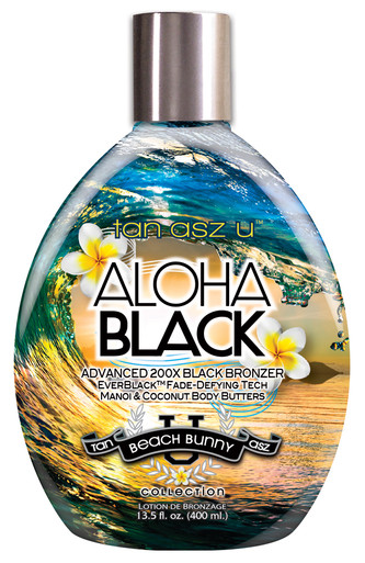 Tan Asz U Aloha Black Tanning Lotion with 200X Bronzers, 13.5oz