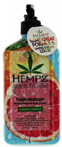 Hempz Triple Moisture Herbal Whipped Body Creme Moisturizer Summer Edition