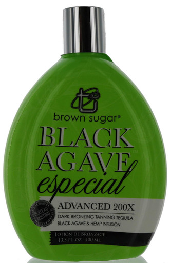 Brown Sugar Black Agave especial tanning lotion with 200X advanced bronzers by Tan Inc.