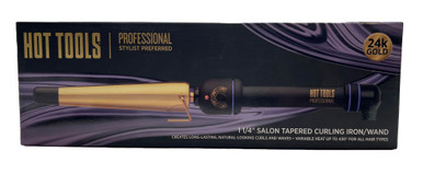 Hot Tools Tapered Curling Iron 3/4 to 1 1/4 inches 24K Gold