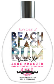 Tan Asz U Beach Black Rum Double Shot Tanning Lotion with 400X Bonzer