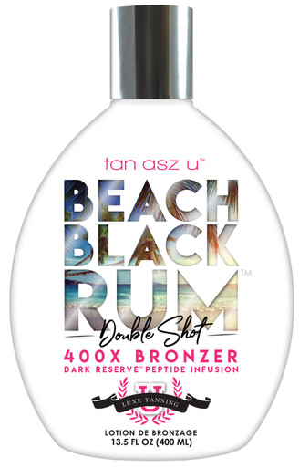 Tan Asz U Beach Black Rum Double Shot Tanning Lotion with 400X Bonzer