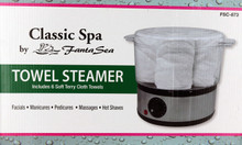 Classic Spa Towel Steamer with 6 Soft Terry Towels by Fanta Sea