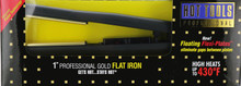 Hot Tools Professional Gold 1" Salon Flat Iron. Mdl. 1171