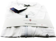 The Barber Vest. 2XL White by Barber Strong