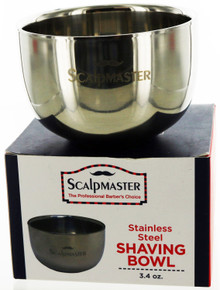 Scalpmaster Stainless Steel Shaving Bowl 3.4oz