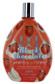 Double Dark Black Chocolate Peaches & Cream Tanning Lotion. 13.5oz by Brown Sugar