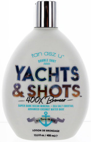 Double Shot Yachts & Shots 400X Bronzer Tanning Lotion 13.5 fl oz by Tan Asz U