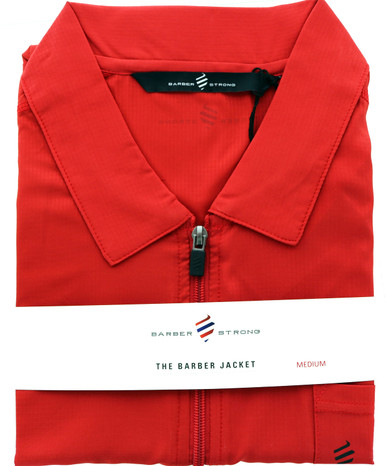 The Comfortable Barber Jacket. Medium Red by Barber Strong
