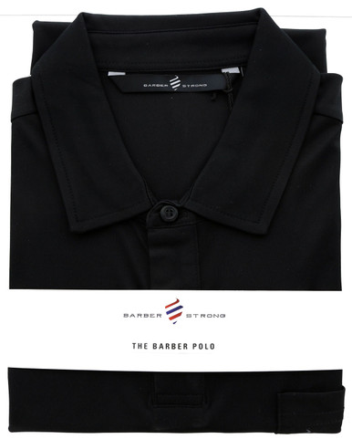 The Barber Polo. 3XL Black by Barber Strong