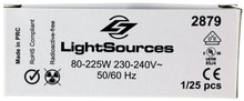 Box of 25 LightSources 80-225W 230-240V - 50/60 Hz  Starters