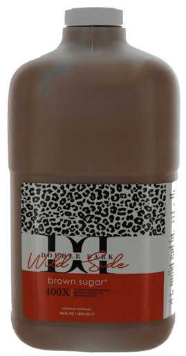 Double Dark Wild Side 400X with Ultra Dark Jamaican Black Castor Oil Tanning Lotion. 64 oz by Brown Sugar