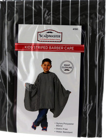  Scalpmaster Kids Striped Barber Cape 