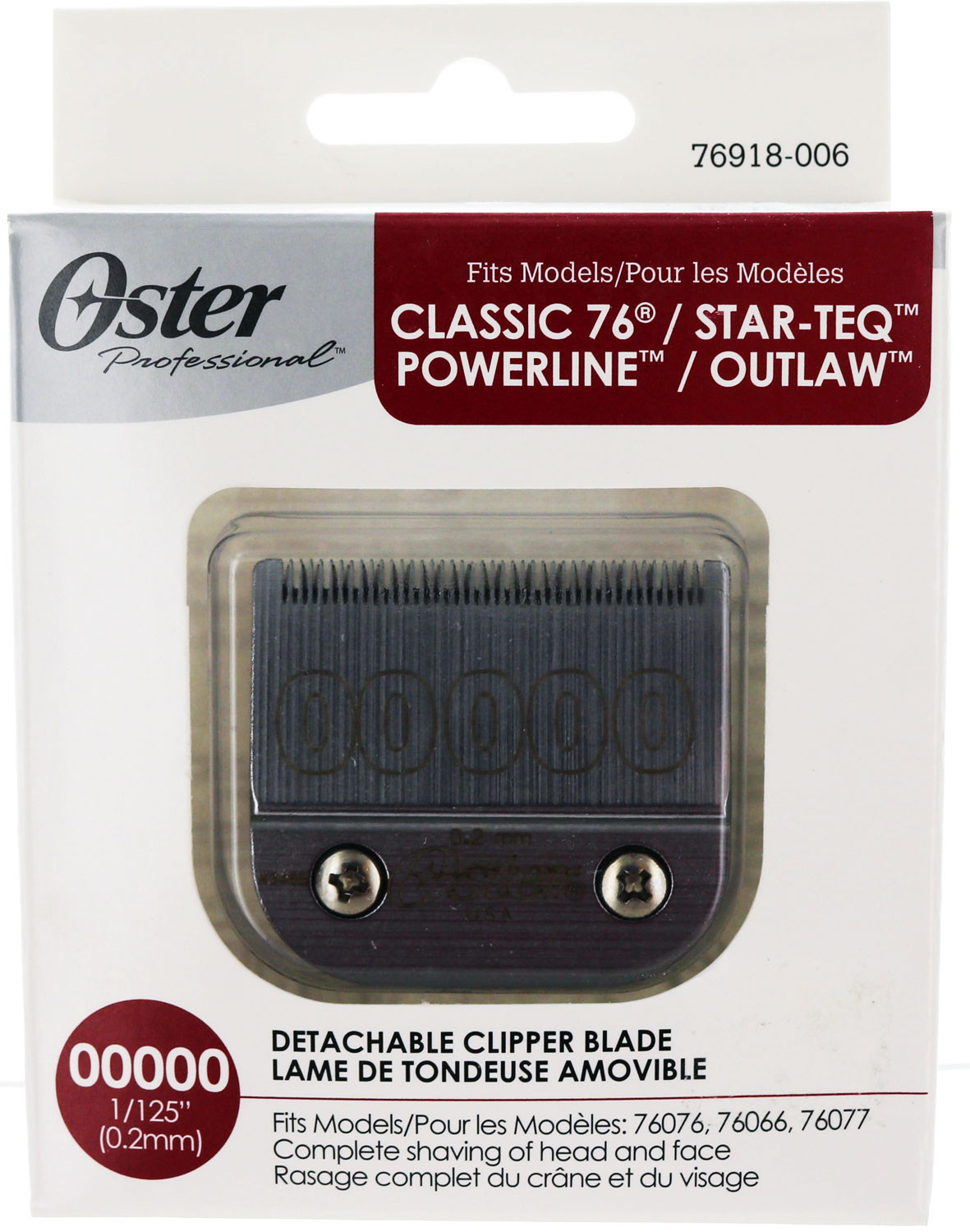 Oster Professional Diamox Detachable Clipper Blade – Size 2 (6.3mm) – Model 76918-686