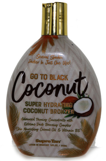 Supre Go To Black Coconut Tanning Lotion with Super Hydrating Coconut Bronzer