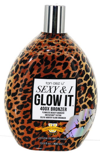 Tan Asz U Sexy & I Glow It Tanning Lotion with 400X Bronzer 13.5oz 