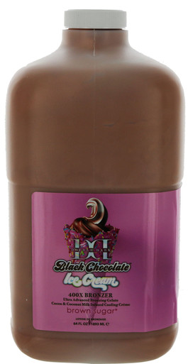 Double Dark Black Chocolate Ice Cream Tanning Lotion with Bronzer by Brown Sugar 64 fl oz