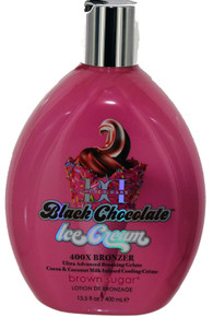 Double Dark Black Chocolate Ice Cream Tanning Lotion with Bronzer by Brown Sugar 13.5 fl oz