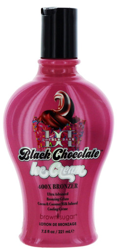 Double Dark Black Chocolate Ice Cream Tanning Lotion with Bronzer by Brown Sugar 7.5 fl oz