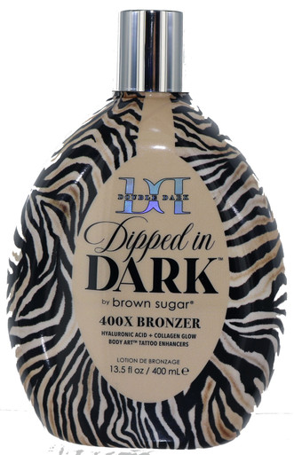 Double Dark Dipped In Dark Tanning Lotion w/400X bronzer.13.5 fl oz oz by Brown Sugar