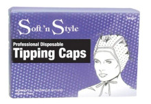 Soft 'n Style Professional Disposable Tipping Caps. 4 caps & 1 Metal Needle