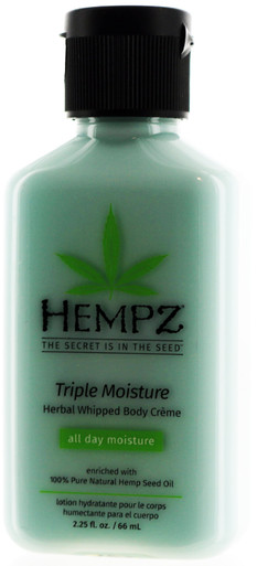 Hempz Triple Moisture Herbal Whipped Body Creme Moisturizer, 2.25 fl oz