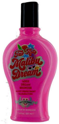 Tan Aszu Malibu Dream Tanning Lotion with 400X Dream Bronzers. 7.5 fl oz.