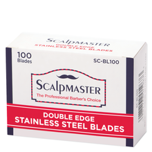 Scalpmaster Double Edge Stainless Steel Razor Blades 100 Pack