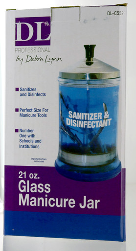 DL Sanitizer & Disinfectant 21 Oz Glass Jar by Debra Lynn