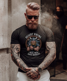 Desert Viking | Real Men Have Barbers T-Shirt