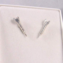 Sterling Silver Dart Stud Earrings