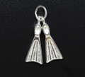 Sterling Silver Fins Charm