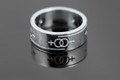  Silver Female 7mm wide Symbol Ring