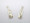 9ct yellow gold Cricket Mini Bat & Ball Stud Earrings 10mm