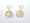 9ct Yellow Gold Double Racquets Stud earrings