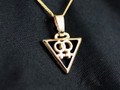 9ct Gold Female Necklat on complimentary chain