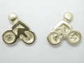 9ct yellow gold Mini Race Bike Studs Earrings 10mm