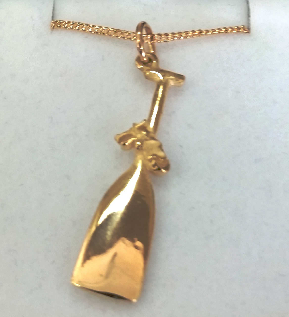 9ct Custom design Dragon Boat paddle Necklat 2326 Jewellery Design By