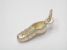 9ct Gold Silver Soccer Boot 14mm Charm