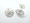 Sterling Silver Soccer Half Dome Studs Earrings 9mm 