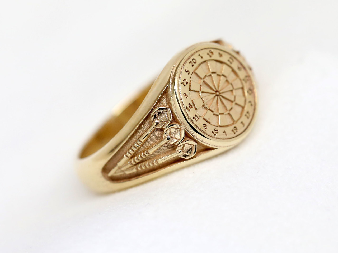 Custom design 9ct Gold Darts Ring Jewellery Design By Michele