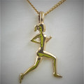 9ct Solid Gold Large Runner Necklace 