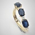 9ct YG Custom made Australian Sapphire Ring