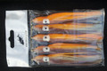 Our hallmark product, plastic squid skirts, seemingly simple but complex.  Ours are the very finest available being patterned after Japanese high end hand poured squids using the very finest and most expensive pellets from JVC and glow luminescencent chemicals from Germany - these are sure to the be the foundation of super lures for all types of fish from Fluke to Bonita to Swordfish.
