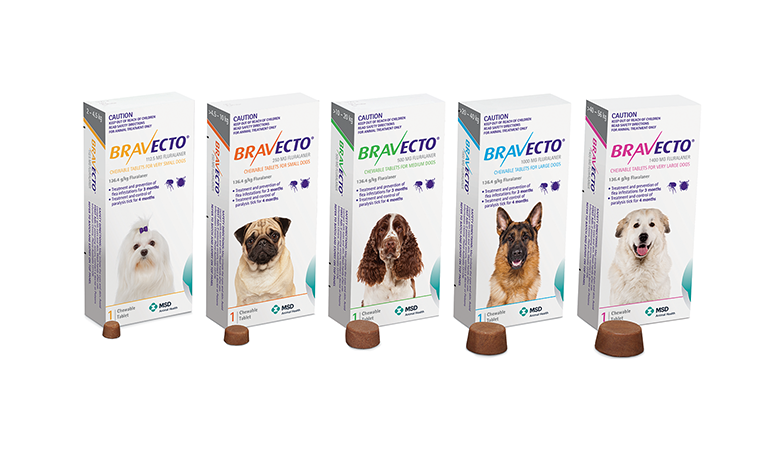 Bravecto Without Prescription Dog Flea & Tick Tablets