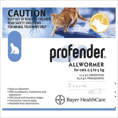 Profender Topical Solution For Cats 2 2 5 5 Lbs 1 Treatment Green Box Chewy Com