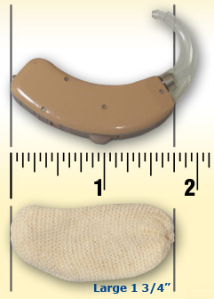 Hearing Aid Sweat Band - Sizing Information for Normal-Sized hearing aids