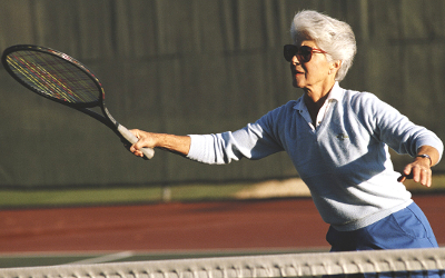 BUY Your Own Today! - Customer Testimonials for the ORIGINAL Hearing Aid Sweat Band&trade; - Great for high-perspiration activities and being outside during inclement weather - Tennis Player