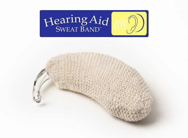 Buy the ORIGINAL Hearing Aid Sweat Band™ today! - Proudly Made in the USA -  Protect your Hearing Aid investment