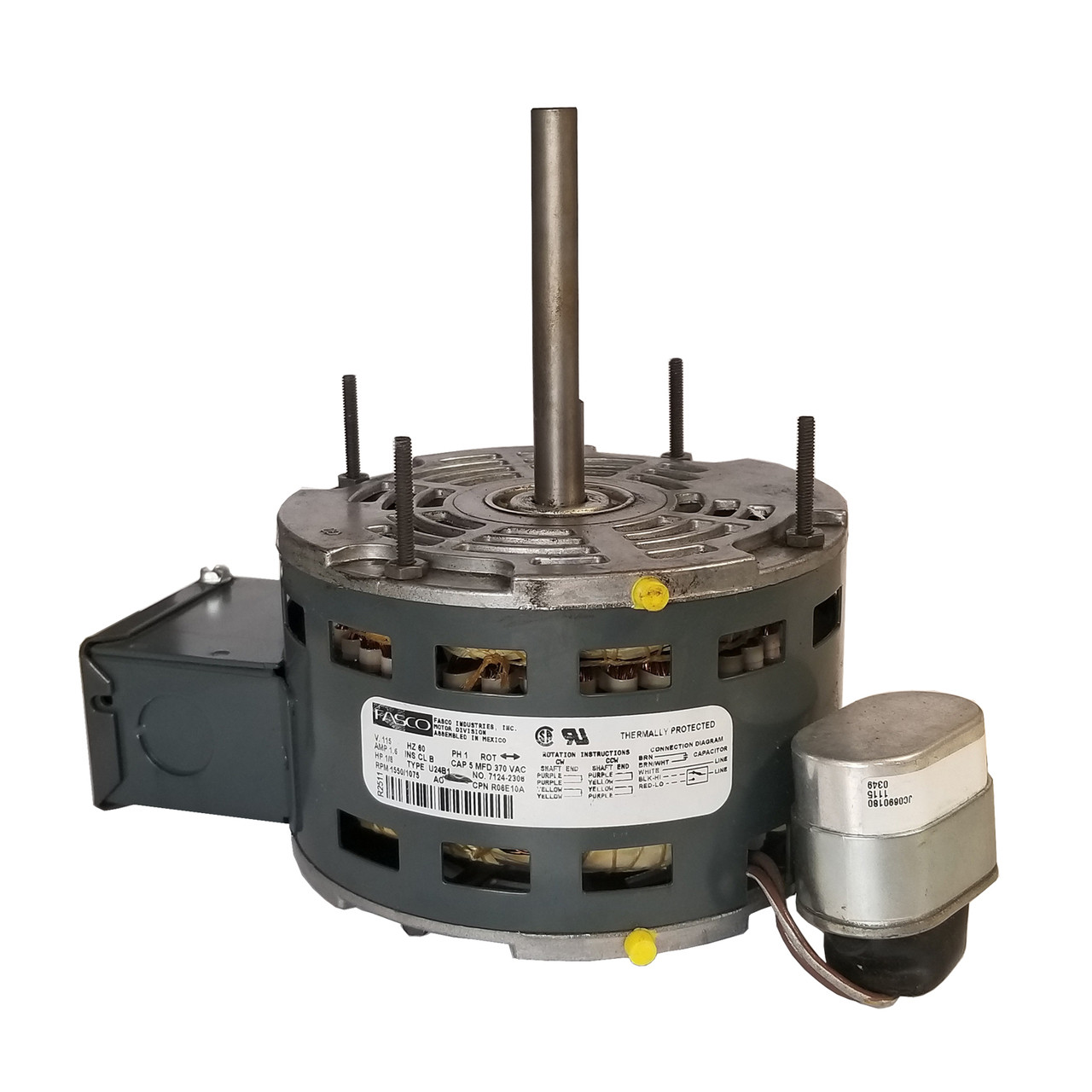 R06E10A Loren Cook OEM Replacement 1/8 HP Motor - Vent Fab